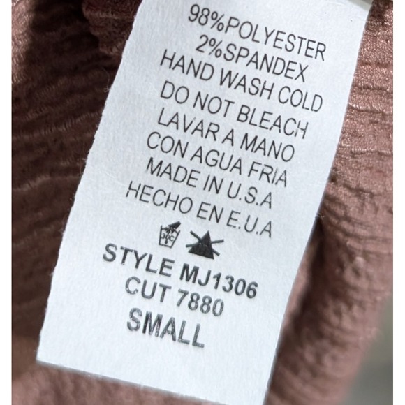 NEW Three Bird Nest Bliss Wildflower Ruffle Jumpsuit Mauve Brown Women's Small - Picture 11 of 11